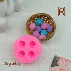Khuôn silicon làm rau câu hình kẹo Meringue