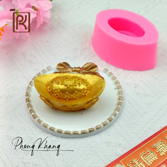 Khuôn silicon 4d làm rau câu hình thỏi vàng