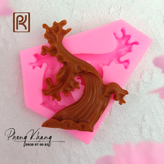 Khuôn silicon làm rau câu hình gốc cây mai