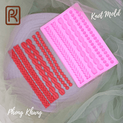 [Ảnh thực tế] Khuôn silicon 4d Phong Khang làm rau câu viền chân bánh nhiều kiểu