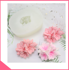 Khuôn silicon 4d làm rau câu chùm hoa sakura