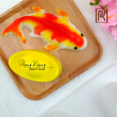 Khuôn nhựa PP Phong Khang làm rau câu hình cá chép và thỏi vàng lớn