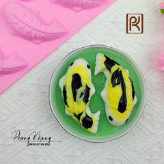 Khuôn silicon làm rau câu hình cá chép koi