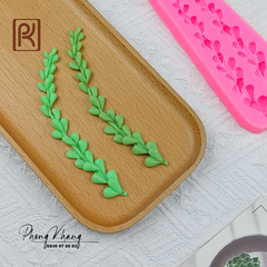 Khuôn silicon lá chuỗi ngọc dài