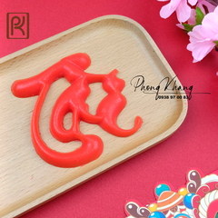 Khuôn silicon làm rau câu chữ Tài