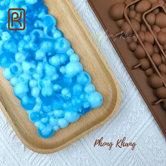 Khuôn silicon 3d ốp thành bánh hình bong bóng