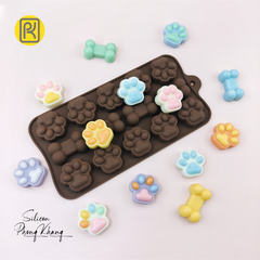 Khuôn silicon chân chó nhỏ