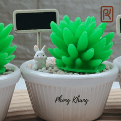 Khuôn silicon 4d làm rau câu sen chuỗi ngọc