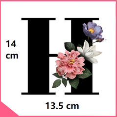 Mica chữ rau câu alphabet - chữ H