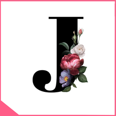 Mica chữ rau câu alphabet - chữ J