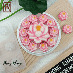 Khuôn nhựa PP làm rau câu 6 hoa sen nhí