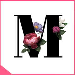 Mica chữ rau câu alphabet - chữ M