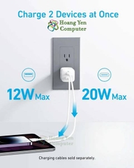 Cốc Sạc Nhanh Mini Anker 323 A2331 (QC3.0 18W, PD 20W, PD 33W) - BH 12 tháng