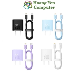 Bộ Sạc Nhanh 20W Baseus GaN5 Mini - Type C to Light, PD20W - Hoàng Yến Computer