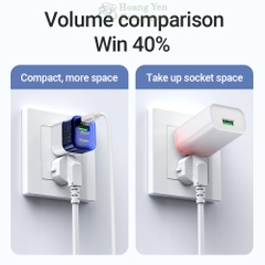 Bộ Sạc Nhanh 30W Hoco DM-C3 - Type C to Lighting PD30W hoặc Type C to Type C PD30W - Hoangyencomputer