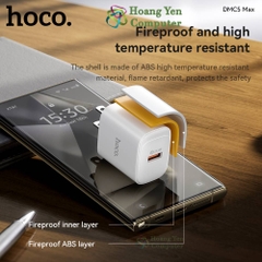 Bộ Sạc Nhanh VOOC Hoco DMC5 (VOOC 22.5W) - BH 12 Tháng | Cốc Sạc Quick Charge 18W - Hoàng Yến Computer