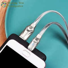 Cáp Sạc MICRO USB Borofone BU12 Cho Android Dài 1.2M Chống Đứt Đèn Led - BH 3 tháng 1 đổi 1 (MÀU NGẪU NHIÊN)