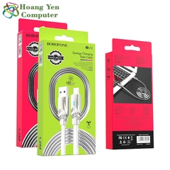 Cáp Sạc MICRO USB Borofone BU12 Cho Android Dài 1.2M Chống Đứt Đèn Led - BH 3 tháng 1 đổi 1 (MÀU NGẪU NHIÊN)