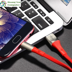 Cáp Sạc MICRO USB Borofone BU7 Dài 1.2M Dây Dù Cho Android - BH 12 Tháng 1 đổi 1 (MÀU SẮC NGẪU NHIÊN)