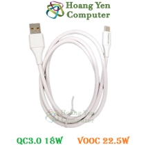 Cáp Sạc Pisen TYPE C Cho Android Dài 1M - Sạc Nhanh QC3.0 18W, VOOC 22.5W - BH 6 tháng 1 đổi 1