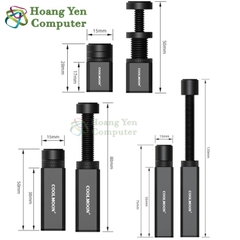 Trụ Chống Card COOLMOON GH Có Đế Hít Nam Châm, Tùy Chỉnh Độ Cao - Chống Cong Main / Chống Xệ VGA - Hoàng Yến Computer