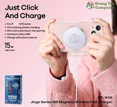 Đế Sạc Nhanh Không Dây REMAX RP-W58, Nhỏ Gọn Tiện Lợi - BH 12 Tháng - Hoàng Yến Computer