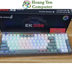 Bàn Phím Cơ E-Dra EK396 Đèn Led RGB (HUANO Switch) - BH 2 Năm Chính Hãng - Hoàng Yến Computer
