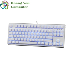 [WHITE] Bàn Phím Cơ E-Dra EK387 ICE WHITE Đèn Led Trắng, Chống Nước - BH 2 Năm Chính Hãng