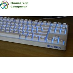 [WHITE] Bàn Phím Cơ E-Dra EK387 ICE WHITE Đèn Led Trắng, Chống Nước - BH 2 Năm Chính Hãng