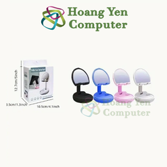 Giá Đỡ Điện Thoại Kiêm Gương Soi Mini - Gấp Gọn Tiện Lợi - Hoàng Yến Computer