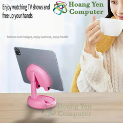 Giá Đỡ Điện Thoại Kiêm Gương Soi Mini - Gấp Gọn Tiện Lợi - Hoàng Yến Computer