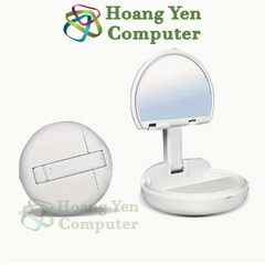 Giá Đỡ Điện Thoại Kiêm Gương Soi Mini - Gấp Gọn Tiện Lợi - Hoàng Yến Computer