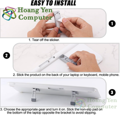 Giá Đỡ Laptop Chất Liệu Hợp Kim Nhôm - Nhỏ Gọn, Tản Nhiệt Tốt, Chịu Lực Tốt - Hoàng Yến Computer