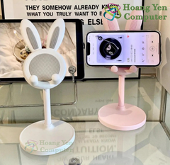 Giá Đỡ Smartphone Hình Tai Thỏ Dễ Thương, Tùy Chỉnh Độ Cao - Hoàng Yến Computer