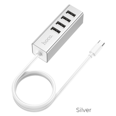 [MẪU MỚI] Hub USB TYPE C 4 cổng Hoco HB1 cho Laptop, điện thoại - BH 1 năm