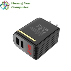 Cốc Sạc Mini 2 Cổng Hoco C39 2.0A - BH 1 Năm Chính Hãng