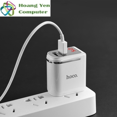 Cốc Sạc Mini 2 Cổng Hoco C39 2.0A - BH 1 Năm Chính Hãng