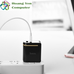 Cốc Sạc Mini 2 Cổng Hoco C39 2.0A - BH 1 Năm Chính Hãng