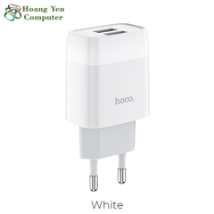 Cốc Sạc Mini 2 Cổng Hoco C73 2.4A - BH 1 Năm Chính Hãng - Hoàng Yến Computer