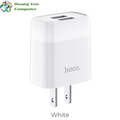 Cốc Sạc Mini 2 Cổng Hoco C73 2.4A - BH 1 Năm Chính Hãng