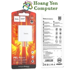 Cốc Sạc Nhanh 20W Hoco C97 2 Cổng Sạc (Cổng USB 18W + Cổng Type C 20W) - BH 6 Tháng Chính Hãng - Hoàng Yến Computer