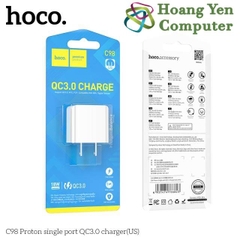 Cốc Sạc Nhanh Mini Quick Charge 3.0 Hoco C98 (QC3.0 18W) - BH 6 Tháng | Cốc Sạc 18W - Hoàng Yến Computer