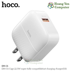 Cốc Sạc Nhanh VOOC Hoco DM-C6 (VOOC 22.5W) - BH 12 Tháng | Cốc Sạc Quick Charge 18W - Hoàng Yến Computer