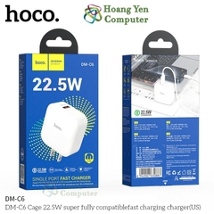 Cốc Sạc Nhanh VOOC Hoco DM-C6 (VOOC 22.5W) - BH 12 Tháng | Cốc Sạc Quick Charge 18W - Hoàng Yến Computer