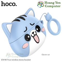 Tai Nghe Bluetooth V5.3 Hoco EW48 Hình Mèo Đáng Yêu - Âm Thanh Rõ Nét Chuẩn Stereo - BH 12 Tháng - Hoàng Yến Computer