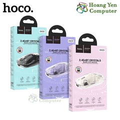Chuột Không Dây HOCO GM29 – Thiết Kế Trong Suốt, 2.4G + Bluetooth – BH 12 Tháng –  Hoàng Yến Computer