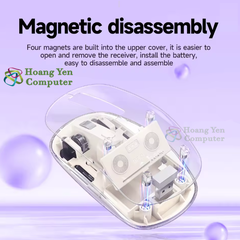 Chuột Không Dây HOCO GM29 – Thiết Kế Trong Suốt, 2.4G + Bluetooth – BH 12 Tháng –  Hoàng Yến Computer