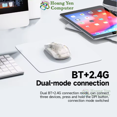 Chuột Không Dây HOCO GM29 – Thiết Kế Trong Suốt, 2.4G + Bluetooth – BH 12 Tháng –  Hoàng Yến Computer