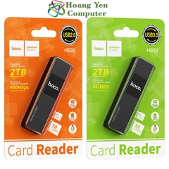 Đầu Đọc Thẻ Nhớ Hoco HB20 (Hổ Trợ Đọc Thẻ Micro SD, SD)  - BH 1 Năm Chính Hãng