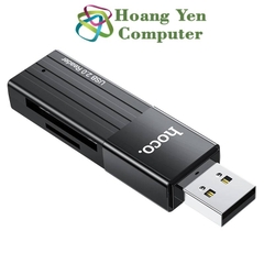 Đầu Đọc Thẻ Nhớ Hoco HB20 (Hổ Trợ Đọc Thẻ Micro SD, SD)  - BH 1 Năm Chính Hãng